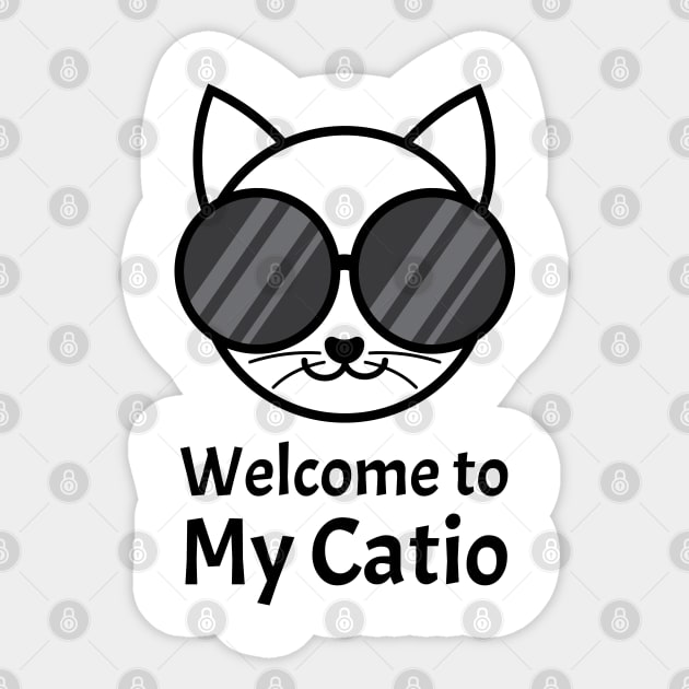 Welcome to My Catio | White Sticker by Wintre2